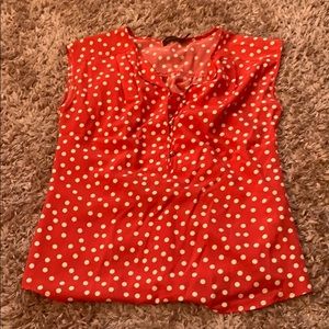 Red Polka Dot blouse